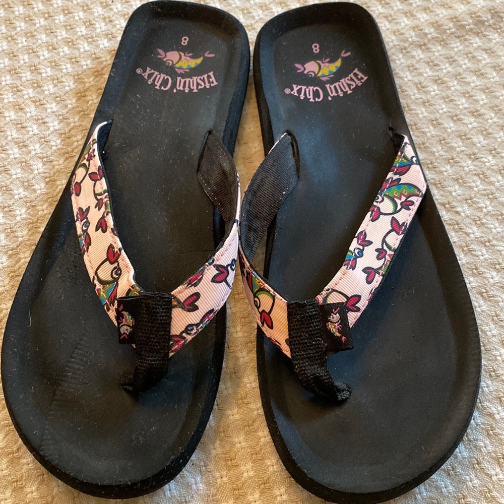 Fishin’ Chix flip flops